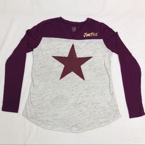 Justice Girls Active Long Sleeve Tee Size 14/16